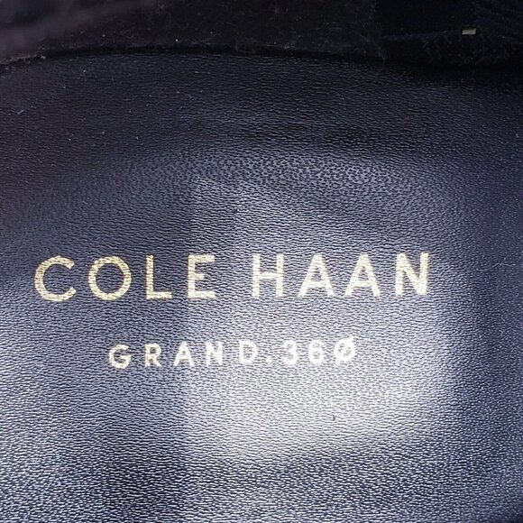 Cole Haan Riona Grand Back Zip Bootie Slouch Ankle Boot Gray Suede Women's 7.5 - Picture 10 of 11